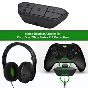 Plauduct Stereo Headset Adapter for Xbox One/One S/Elite 1&2/Series S|X Controllers, Mic Headphone Adapter for Xbox One Controller, Kit for Xbox One Xbox Series X|S