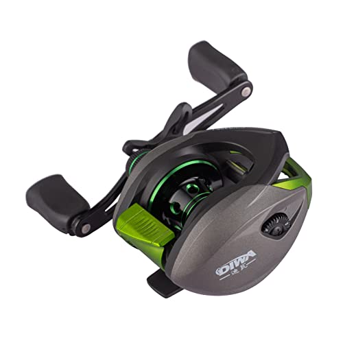 Diwa Baitcasting Reel-New Streamline and Kinetic Design Baitcaster Fishing Reel - Double Shielded 10+1 BB - 8 Magnet Braking System - 7.2:1 Gear Ratio Freshwater Saltwater Fishing Reels (Right)