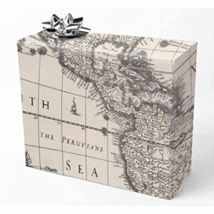 interestprint map of america folded wrapping paper festival theme design for birthday,1 roll