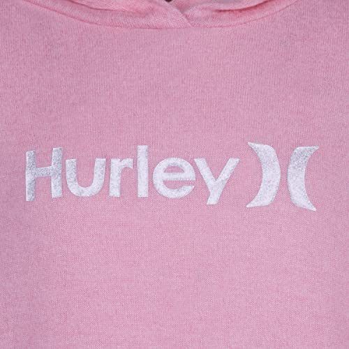Hurley girls One and Only Pullover Hoodie Hooded Sweatshirt, Pink Flamingo, Medium US