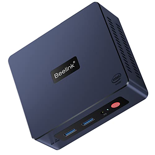 Beelink Mini PC, Mini S Intel 11th Gen 4-Cores N5095, Mini Desktop Computer 8GB DDR4 RAM 128GB SSD, Mini Computer Dual HDMI 4K UHD/Gigabit Ethernet/Dual WiFi/BT4.0/Linux PC(Ubuntu)/HTPC/Family-NAS