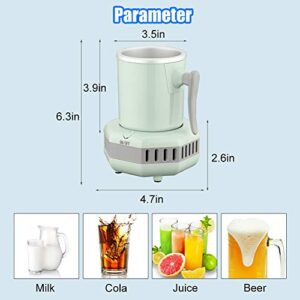 NORMIA RITA 36℉～60℉ Electric Beverage Cup Cooler for Home/Office, Desktop Mini Fridge Quick Cooling Cup Drink Chiller for Beer Juice Milk Coffee