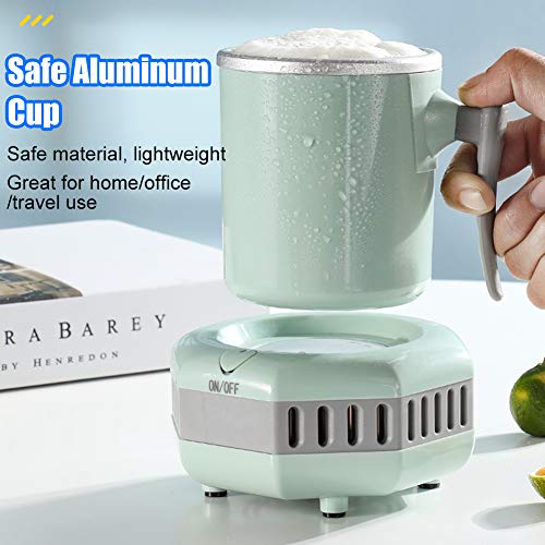 NORMIA RITA 36℉～60℉ Electric Beverage Cup Cooler for Home/Office, Desktop Mini Fridge Quick Cooling Cup Drink Chiller for Beer Juice Milk Coffee