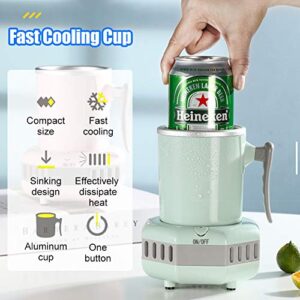 NORMIA RITA 36℉～60℉ Electric Beverage Cup Cooler for Home/Office, Desktop Mini Fridge Quick Cooling Cup Drink Chiller for Beer Juice Milk Coffee