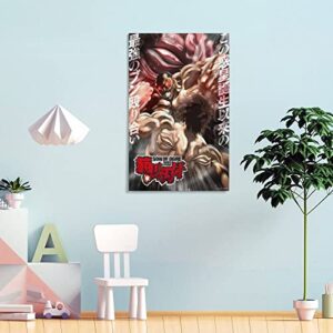 AOMACA Anime Posters Baki The GrapplerCanvas Painting Wall Art Poster for Bedroom Living Room Decor24x36inch(60x90cm)