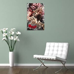 AOMACA Anime Posters Baki The GrapplerCanvas Painting Wall Art Poster for Bedroom Living Room Decor24x36inch(60x90cm)