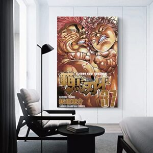 AOMACA Anime Posters Baki The GrapplerCanvas Painting Wall Art Poster for Bedroom Living Room Decor08x12inch(20x30cm)
