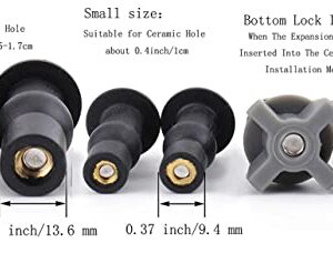 3 Pairs Toilet Seats Screw, Universal Toilet Seat Bolts, Top Fix Nuts Screws Bottom Mount Anchor Nut 1/4-20 Toilet Seat Screws Replacement Parts Fit for Kohler