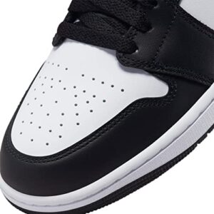Nike Men's Air Jordan 1 Mid Sneaker, Black/Bleached Coral-white, 10.5