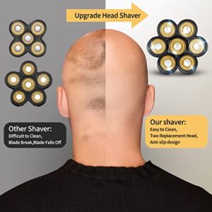 VOTMONI Head Shaver for Bald Men Upgrade 7D Electric Shavers Waterproof Bald Head Close Shaver for Men Rechargeable Rotary Shaver Multifunctional Electric Razors Wet & Dry Bald Shaver