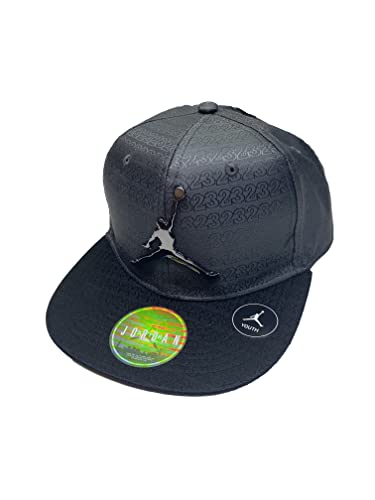 Jordan Big Boys All Over 23 Print Elite Snapback Hat (Grey(9A1419-G34)/B)