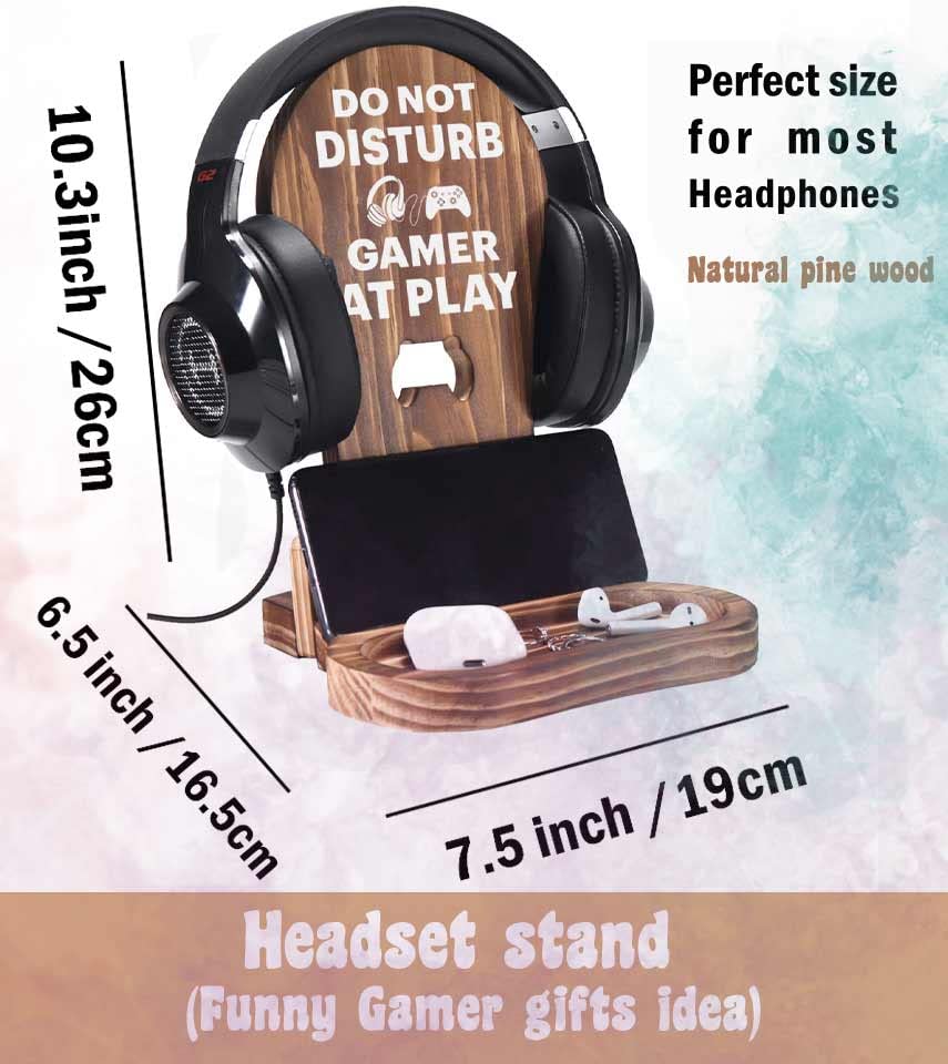 OCCdesign Gamer Gifts for Teenage Boy Men, Gamer Headset Stand for Gaming, Game Room Decoration, Gamer Gifts for Son Grandson Dad Boyfriend