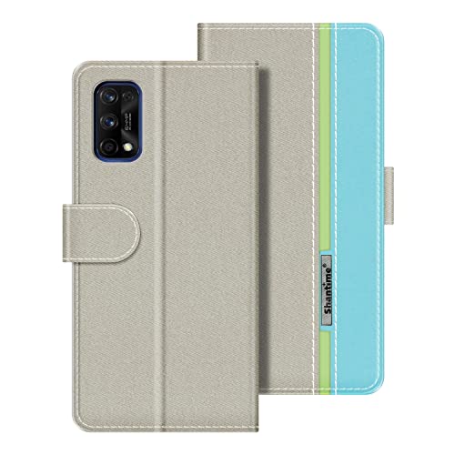 for Oppo Realme 7 Pro Flip Cover, Magnetic Buckle Multicolor Business PU Leather Phone Case with Card Slot, for Oppo Realme 7 Pro Sun Kissed Leather 6.4 inches