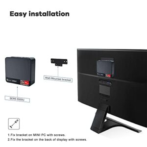 Beelink SER5 Versatile Mini PC, AMD Ryzen 5 5560U(up to 4.0GHz) 6C/12T, Mini Computer 16GB DDR4 RAM 500GB NVME SSD, Mini Desktop Computer 4K@60Hz Triple Screen Display WiFi6 BT5.2