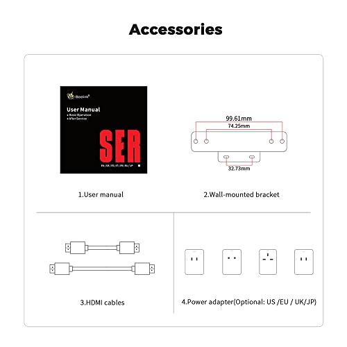 Beelink SER5 Versatile Mini PC, AMD Ryzen 5 5560U(up to 4.0GHz) 6C/12T, Mini Computer 16GB DDR4 RAM 500GB NVME SSD, Mini Desktop Computer 4K@60Hz Triple Screen Display WiFi6 BT5.2