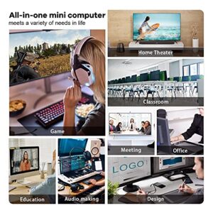 Beelink SER5 Versatile Mini PC, AMD Ryzen 5 5560U(up to 4.0GHz) 6C/12T, Mini Computer 16GB DDR4 RAM 500GB NVME SSD, Mini Desktop Computer 4K@60Hz Triple Screen Display WiFi6 BT5.2