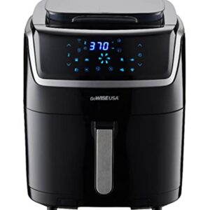 GoWISE USA 7-Quart Steam Air Fryer - with Touchscreen Display with 8 cooking presets + 100 Recipes