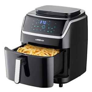 GoWISE USA 7-Quart Steam Air Fryer - with Touchscreen Display with 8 cooking presets + 100 Recipes