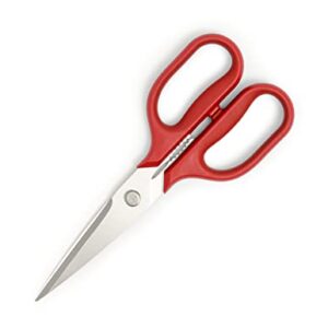 Misen Kitchen Scissors - Multipurpose Kitchen Shears - Heavy Duty Food Scissors - Dishwasher Safe Meat Scissors, Red