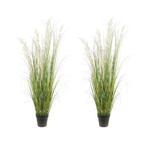 afand artificial plant 47in（2pack） tall artificial grass plant,faux plants indoor home decorative artificial plants & flowers in pot fake plant, house plant indoor