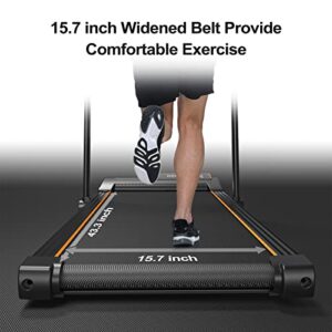 DAEYEGIM Treadmill-Walking Pad-Under Desk Treadmill-2 in 1 Folding Treadmill-Treadmills for Home-Black Orange