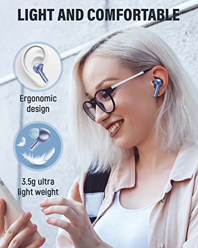 ORYTO Wireless Earbuds 35Hrs Playtime TWS Bluetooth 5.0 Headphones Hi-Fi Stereo Sound in-Ear Earphones Touch Control Headset with Charging Case & Built-in Mic for Call & Music