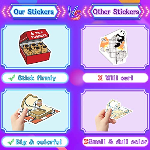 300pcs VSCO Stickers for Water Bottle, Cool Laptop Stickers for Kids Teens, Trendy Graffiti Cute Vinyl Aesthetic Waterproof Stickers Pack for Skateboard Luggage, Colorful Funny Stickers