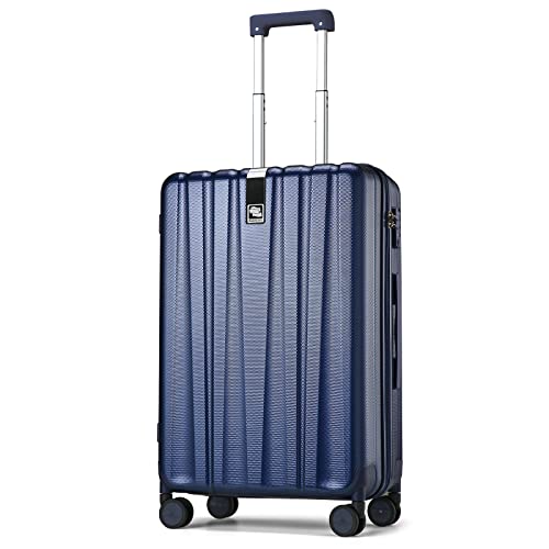 Hanke 20 Inch Carry On Luggage Airline Approved, Lightweight PC Hardside Suitcase with Spinner Wheels & TSA Lock,Rolling luggage bags for Weekender,Carry-On 20-Inch(Dark Blue)