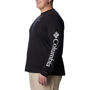 Columbia Men's Thistletown Hills Long Sleeve Logo Tee, Black, Medium