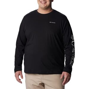 Columbia Men's Thistletown Hills Long Sleeve Logo Tee, Black, Medium