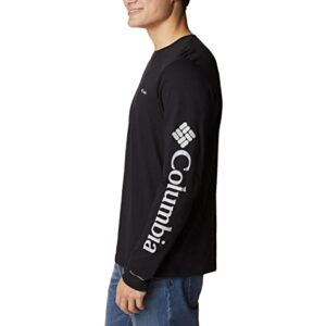 Columbia Men's Thistletown Hills Long Sleeve Logo Tee, Black, Medium