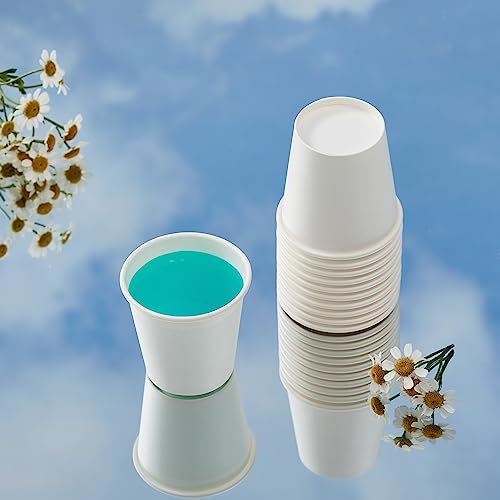 JOLLY PARTY 2 oz Bathroom Cups,700 Pack Small Paper Cups, White Mouthwash Cups, Disposable Mini Paper Cups, Paper Sampling Cup, Espresso Cups