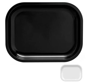 tlhaoa tray metal rolling tray (black, 7" x 5.5")
