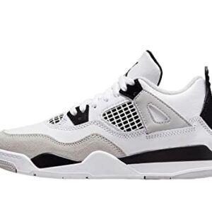 Little Kid's Jordan 4 Retro Military Black White/Blk-Neutral Grey (BQ7669 111) - 12.5