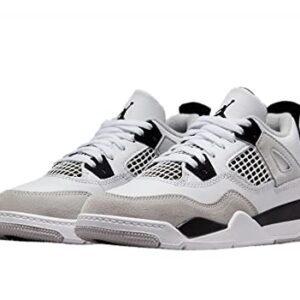 Little Kid's Jordan 4 Retro Military Black White/Blk-Neutral Grey (BQ7669 111) - 12.5