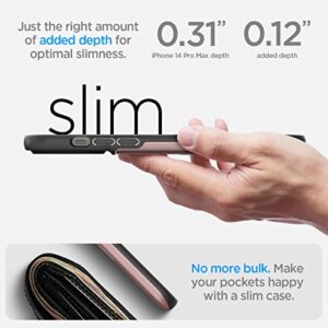 Spigen Slim Armor CS Designed for iPhone 14 Pro Max Case (2022) - Rose Gold