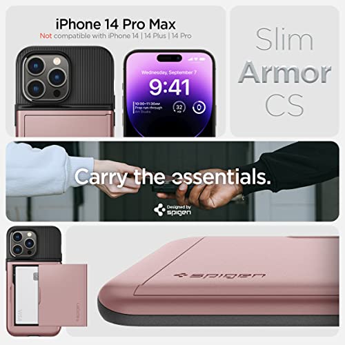 Spigen Slim Armor CS Designed for iPhone 14 Pro Max Case (2022) - Rose Gold