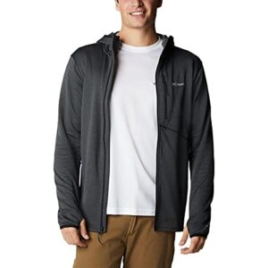 columbia men's park view fleece full zip hoodie, collegiate navy heather, large