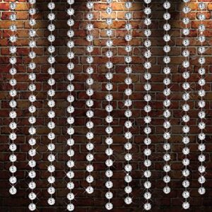 12 Meters Disco Ball Beaded Curtain Christmas Tree Ornaments Decorations Reflective Mini Disco Ball Ornaments Hanging Disco Ball for Window Door Curtain Passage Wedding Backdrop