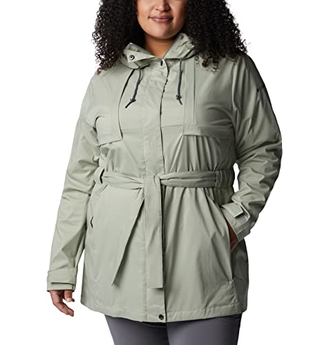 Columbia Women's Pardon My Trench Rain Jacket, Safari, Medium