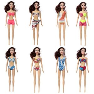 babeilei 8 sets of colorful 11.5 inch doll swimsuit clothes doll bikini swimsuit bikinis for dolls clothing doll clothing