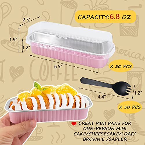 100Pack Mini Cupcake Liners With Dome Lids And 50Pack Foil Baking Cups With Lids