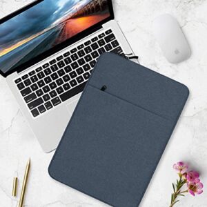 Laptop Sleeve Compatible with 13-14-16 Inch M1 M2 MacBook Pro/MacBook Air/IPAD Air/IPAD Pro, Faux Leather 14in Case, Gray