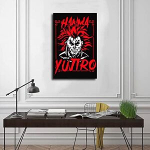 Baki Hanma Poster Hanma Yujiro Poster (2) Canvas Poster Posters for Room Aesthetic Art Poster Print Poster 12x18inch(30x45cm) Unframe-style