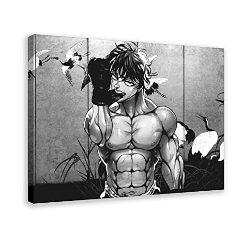 YYUU Gurappura Baki Poster Baki Hanma Poster Baki Poster (19) Posters for Room Aesthetic Bedroom Decor Art Poster 08x12inch(20x30cm) Frame-style