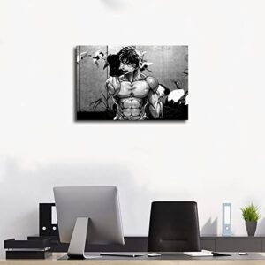 YYUU Gurappura Baki Poster Baki Hanma Poster Baki Poster (19) Posters for Room Aesthetic Bedroom Decor Art Poster 08x12inch(20x30cm) Frame-style