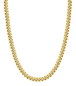 evegfts gold chain for men, 5mm mens chain cuban link chain necklace for men women boy girls super sturdy shiny 20 inch