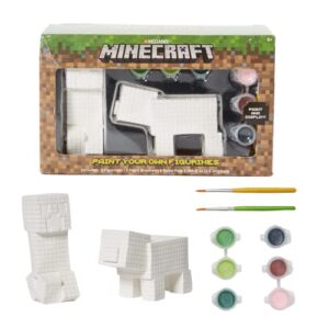 innovative designs minecraft paint your own figurines arts and crafts set for boys and girls