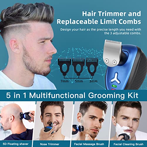 Head Shavers for Bald Men Electric Head Razors Wet Dry,Bald Head Shavers for Mens Head,Electric Shavers for Men Face, Grooming Ket Head Shaver Waterproof with Sensitive Skin Man Shaving Cordless