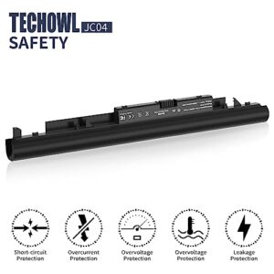 Techowl Spare 919700-850 Laptop Battery for Hp Compatible with Hp Battery JC04 JC03 919701-850 919681-241 919682-421 HSTNN-LB7W HSTNN-LB7V - High-Perform Replacement Battery for Hp